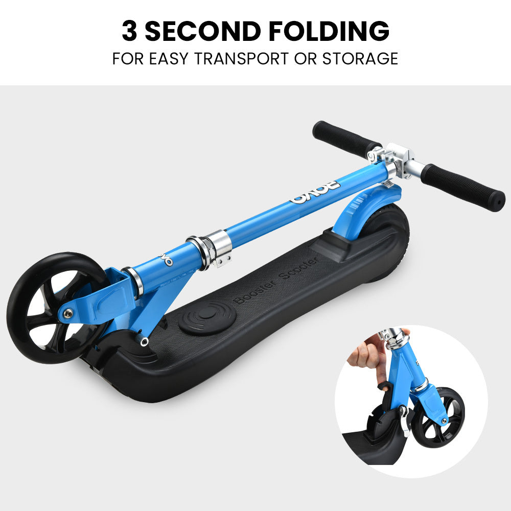 ROVO KIDS Electric Scooter, AU Compliant, Lithium Ride-On Foldable E-Scooter 125W Rechargeable, Blue