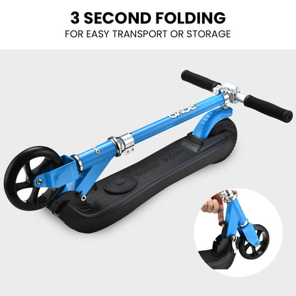 ROVO KIDS Electric Scooter, AU Compliant, Lithium Ride-On Foldable E-Scooter 125W Rechargeable, Blue