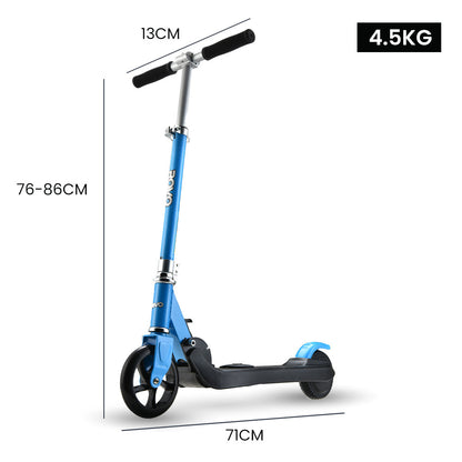 ROVO KIDS Electric Scooter, AU Compliant, Lithium Ride-On Foldable E-Scooter 125W Rechargeable, Blue