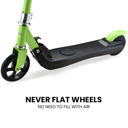 ROVO KIDS Electric Scooter, AU Compliant, Lithium Ride-On Foldable E-Scooter 125W Rechargeable, Green