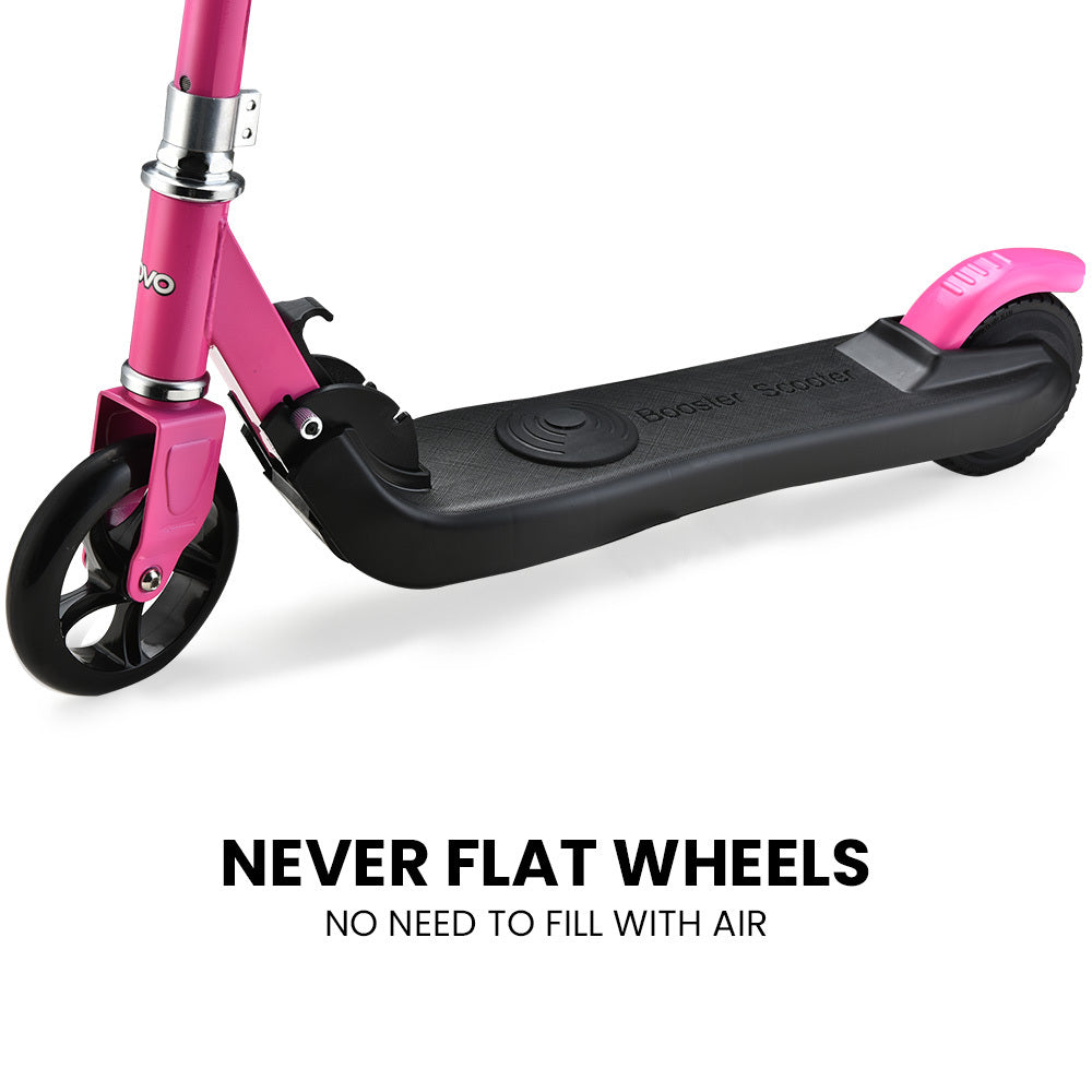 ROVO KIDS Electric Scooter, AU Compliant, Lithium Ride-On Foldable E-Scooter 125W Rechargeable, Pink