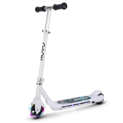 ROVO KIDS WhizKid Electric Scooter, Ages 5-11, Adjustable Height, AU Compliant, Lithium Battery, Brushless Motor, White - Mekamart Australia