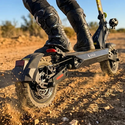 VALK Ego 8 Electric Scooter, 500W, AU Compliant, 48V 13Ah, 55km Max Range, eScooter for Adults, Foldable, Off Road, Black