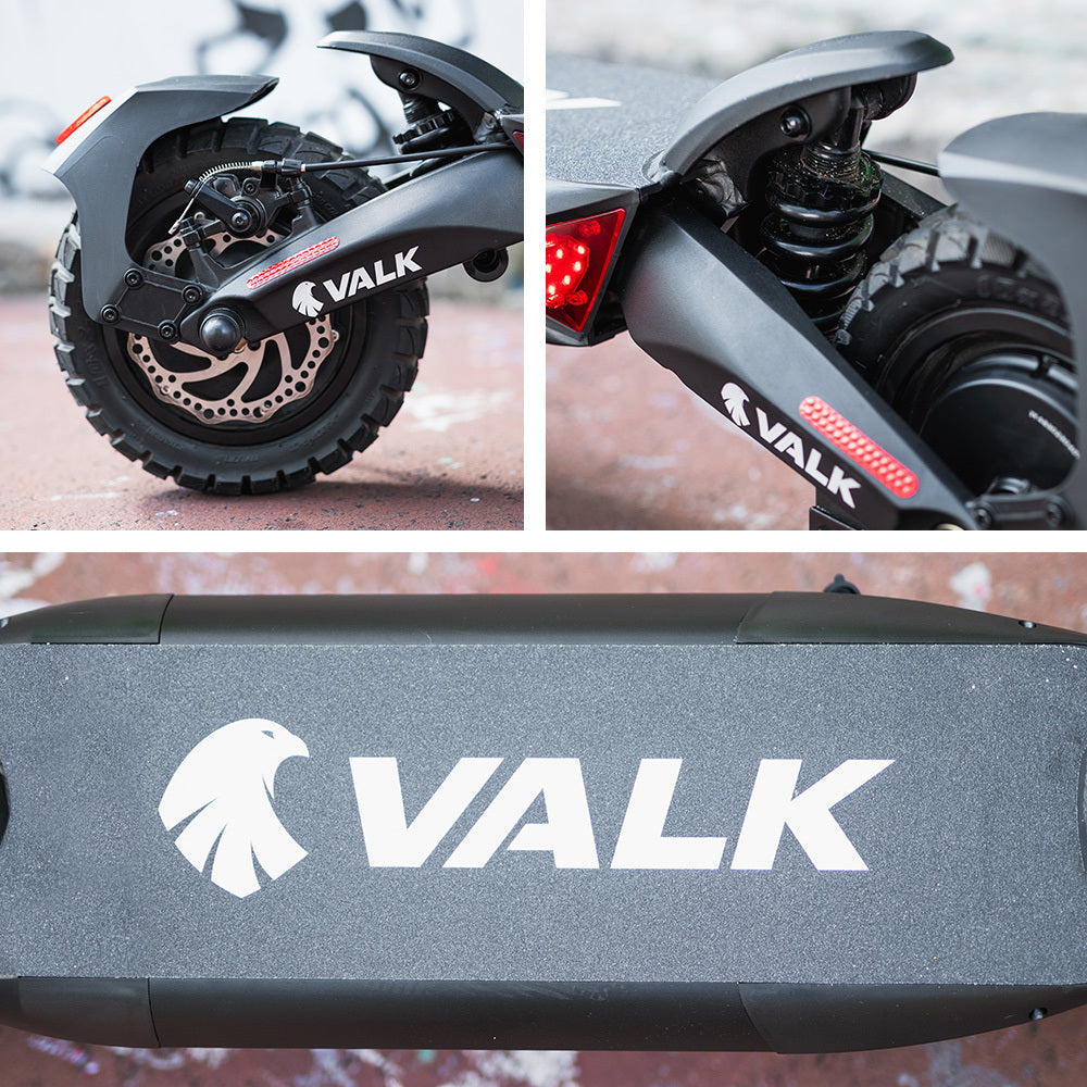 VALK Primal 9 Dual Motor Electric Scooter, 1600W, AU Compliant, for Extreme Hill Climbing, Black
