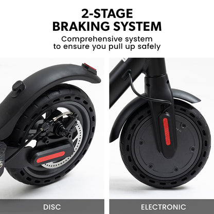 VALK Synergy 5 Electric Scooter, 400W, AU Compliant, Motorised eScooter for Adults, Black
