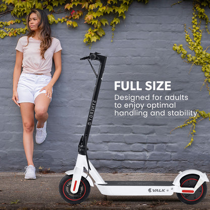 VALK Synergy 7 Electric Scooter, 500W 15Ah, AU Compliant, Motorised eScooter for Adults, White