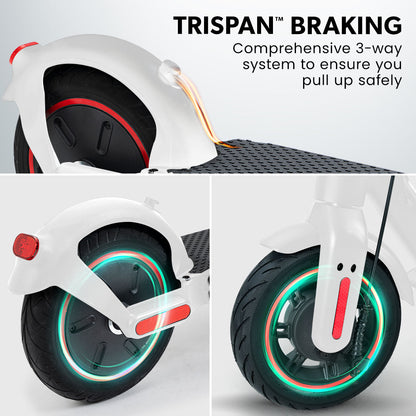 VALK Synergy 7 Electric Scooter, 500W 15Ah, AU Compliant, Motorised eScooter for Adults, White
