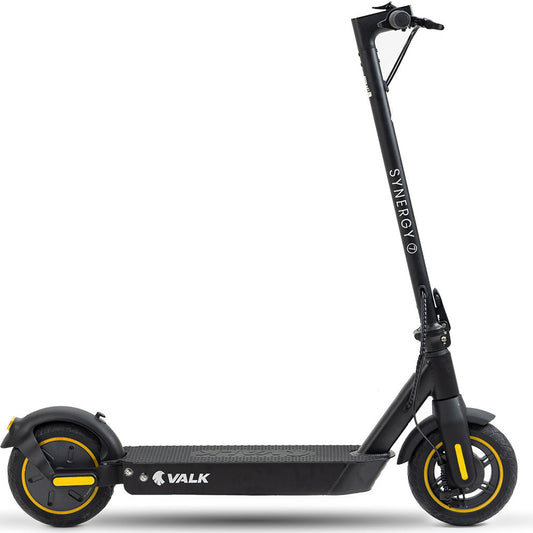 VALK Synergy 7 Electric Scooter, 500W 15Ah, AU Compliant, Motorised eScooter for Adults, Black/Yellow