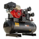 UNIMAC 18HP Industrial Petrol Air Compressor 115PSI 150L Tank with Electric Key Start - Mekamart Australia