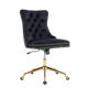 Velvet Home Office Chair- Black - Mekamart Australia