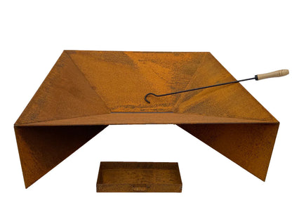 Firepit with Ash Tray with 0.11 Mild Steel" - Mekamart Australia