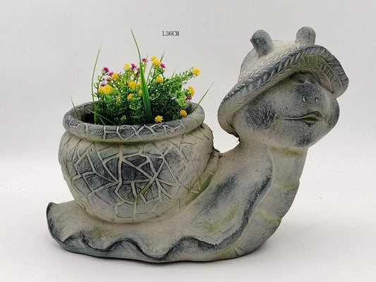 Snail with pot Planter - Mekamart Australia