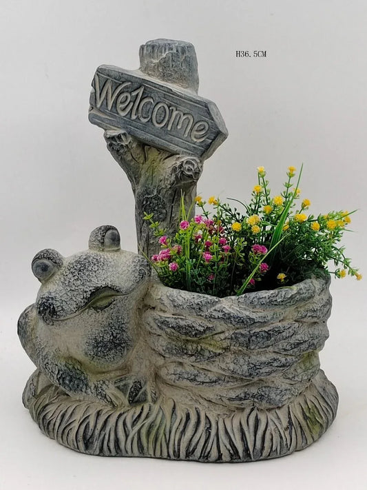 Welcome Frog Planter - Mekamart Australia