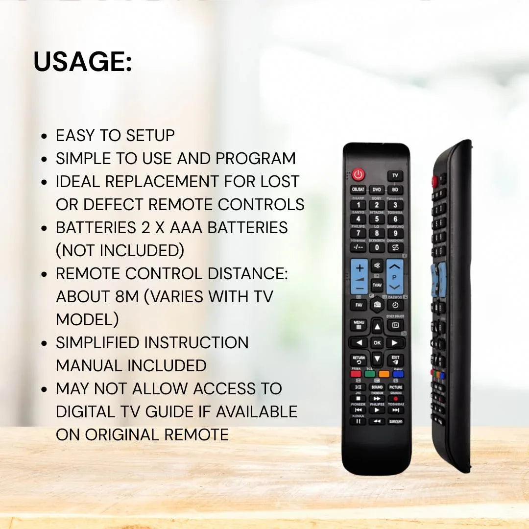 Tooleroo Universal Smart TV Remote Control Compatible With Sharp LG and more - Mekamart Australia