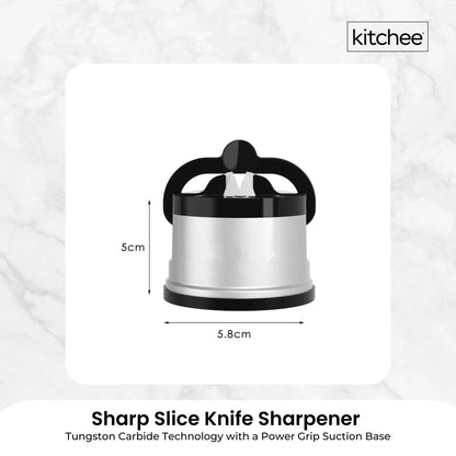 3x Kitchen Knife Sharpener Suction Grip Knives Blades Scissors Sharpening Tools - Mekamart Australia