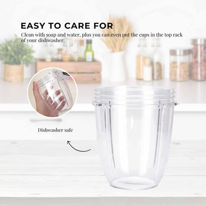For Nutribullet Small Short Little 18 Oz Cup - For 600W + 900W Model Replacement - Mekamart Australia