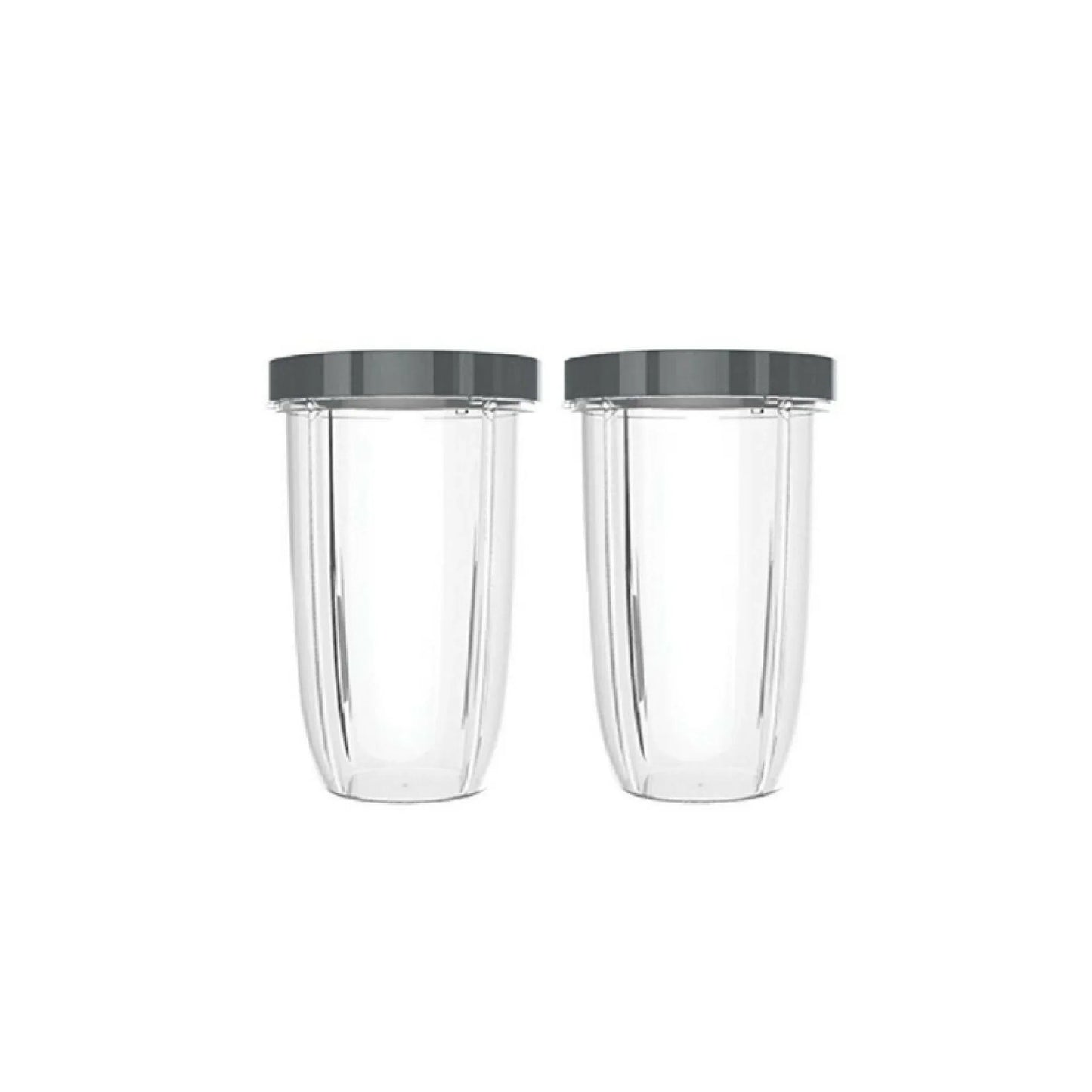 For Nutribullet 2 Tall Cups + 2 Stay Fresh Lid For Nutri 600 and 900 Models - Mekamart Australia