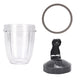 For Nutribullet Short Cup + Fliptop Lid + Grey Seal - For 900 and 600 Models - Mekamart Australia