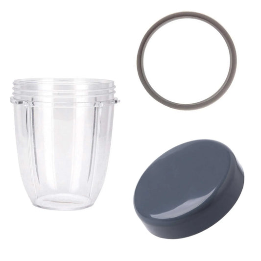 For Nutribullet Short Cup + Stay Fresh Lid + Grey Seal - For 900 and 600 Models - Mekamart Australia