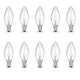 Bulk 10x E14 40W 220-240V Light Bulbs - C35 Candle Globe For Himalayan Salt Lamp