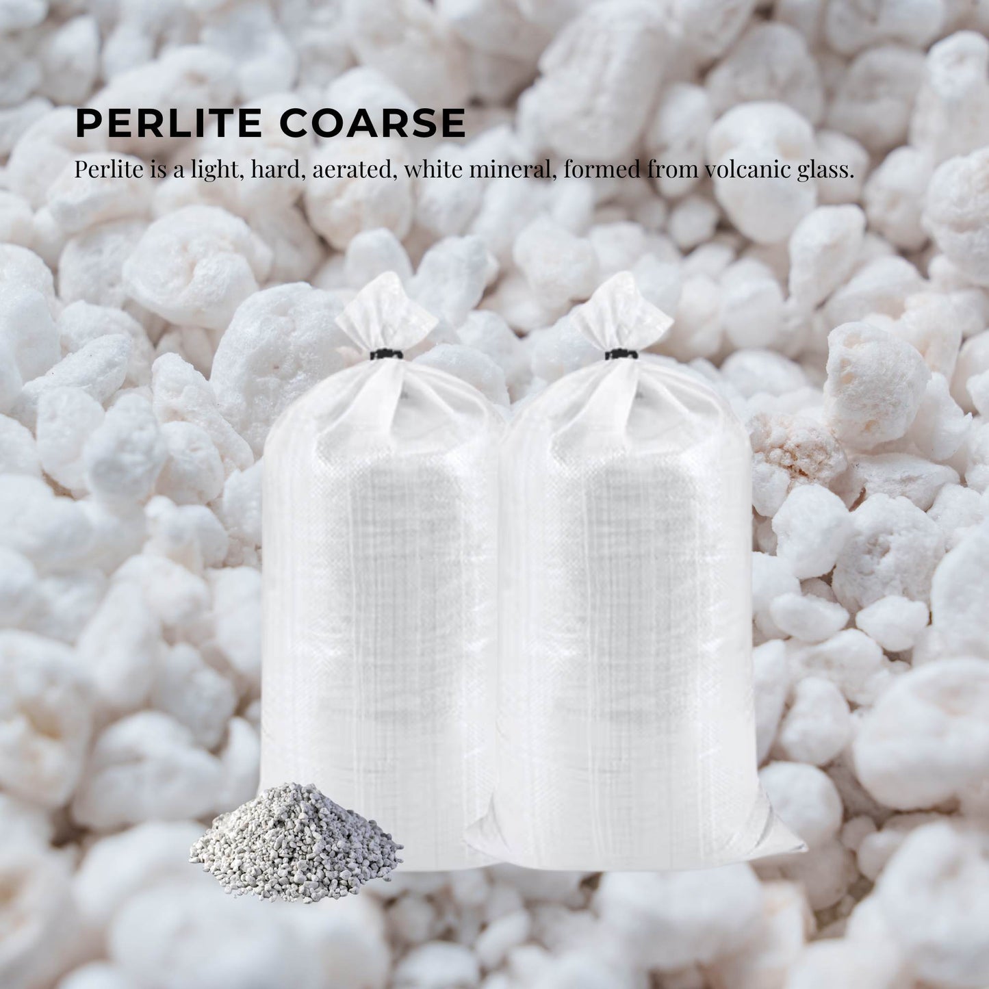 Orku 50L Coarse Perlite Soil Additive for Drainage and Aeration - Growing Medium