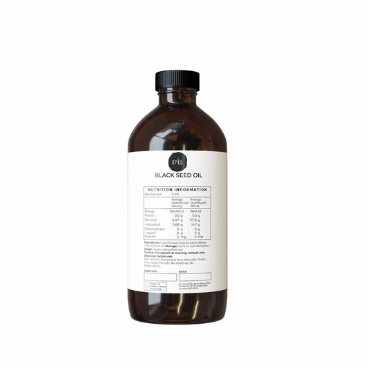 Orku 500ml Pure Black Seed Oil Cold Pressed 100% Ethiopian Nigella Sativa Cumin