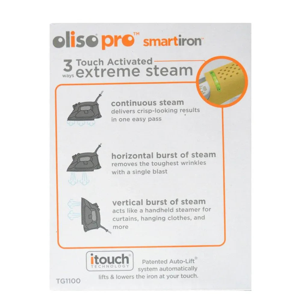AU Plug Oliso Pro Iron iTouch Smart Technology Clothes Steamer Quilting TG1100 - Mekamart Australia