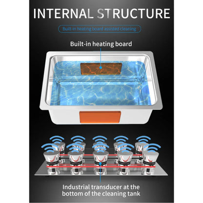 10L Digital Ultrasonic Cleaner Jewelry Ultra Sonic Bath Degas Parts Cleaning - Mekamart Australia
