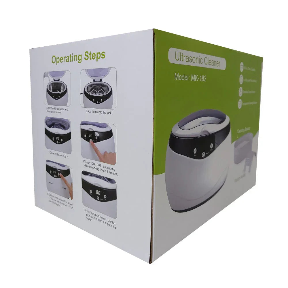 650ml Digital Ultrasonic Cleaner Ultra Sonic Bath Heated Parts Jewelry Cleaning - Mekamart Australia