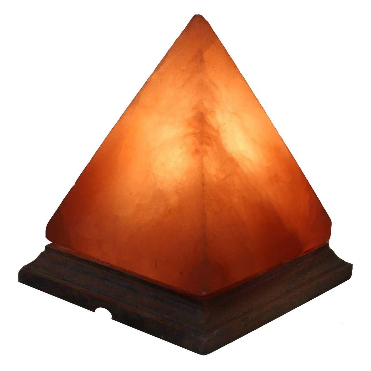 12V 12W Pyramid Himalayan Pink Salt Lamp Carved Rock Crystal Light Bulb On/Off - Mekamart Australia