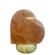 12V 12W Heart Himalayan Pink Salt Lamp Carved Rock Crystal Light Bulb On/Off Switch - Mekamart Australia