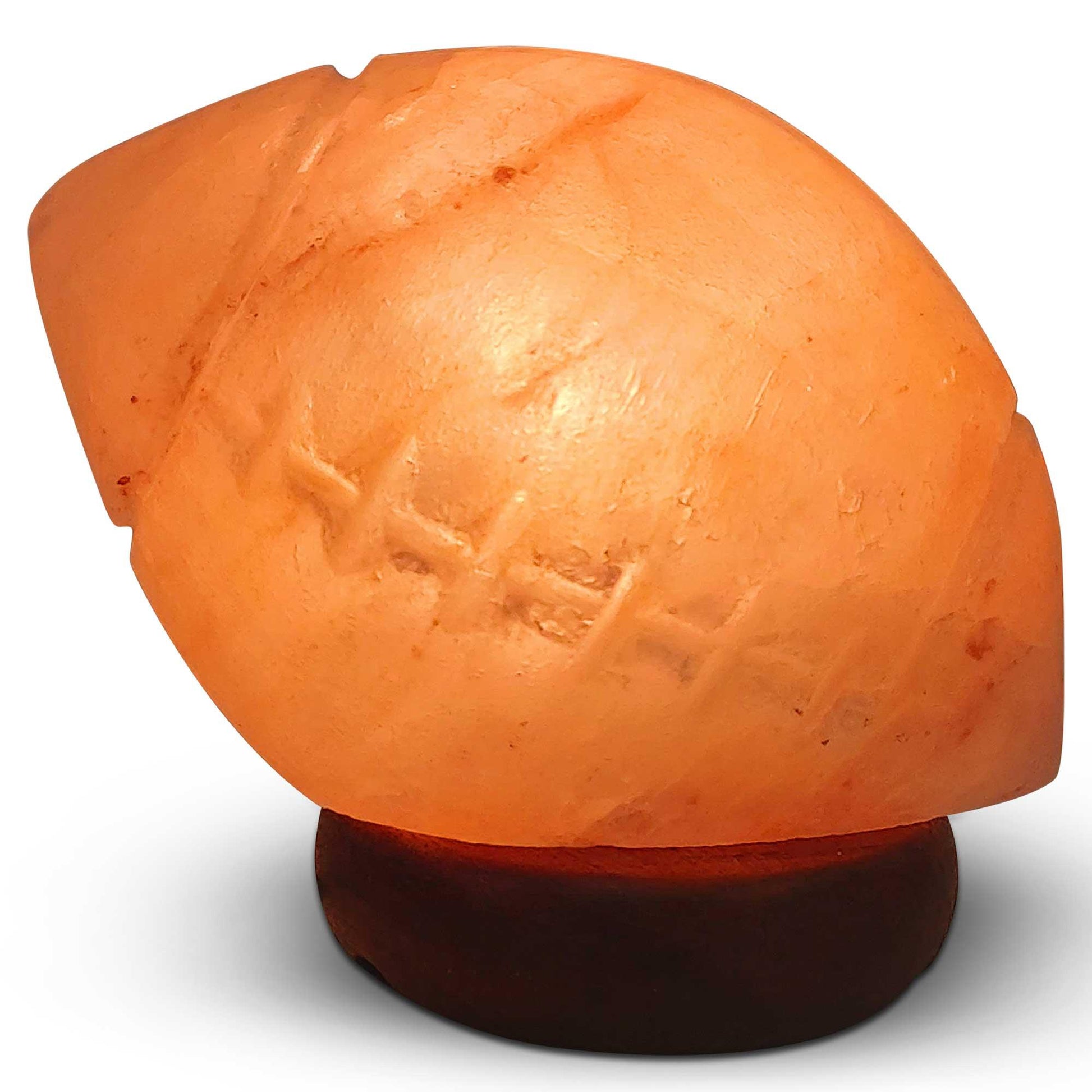 12V 12W Rugby Himalayan Pink Salt Lamp Carved Footy Rock Crystal Light Bulb On/Off - Mekamart Australia