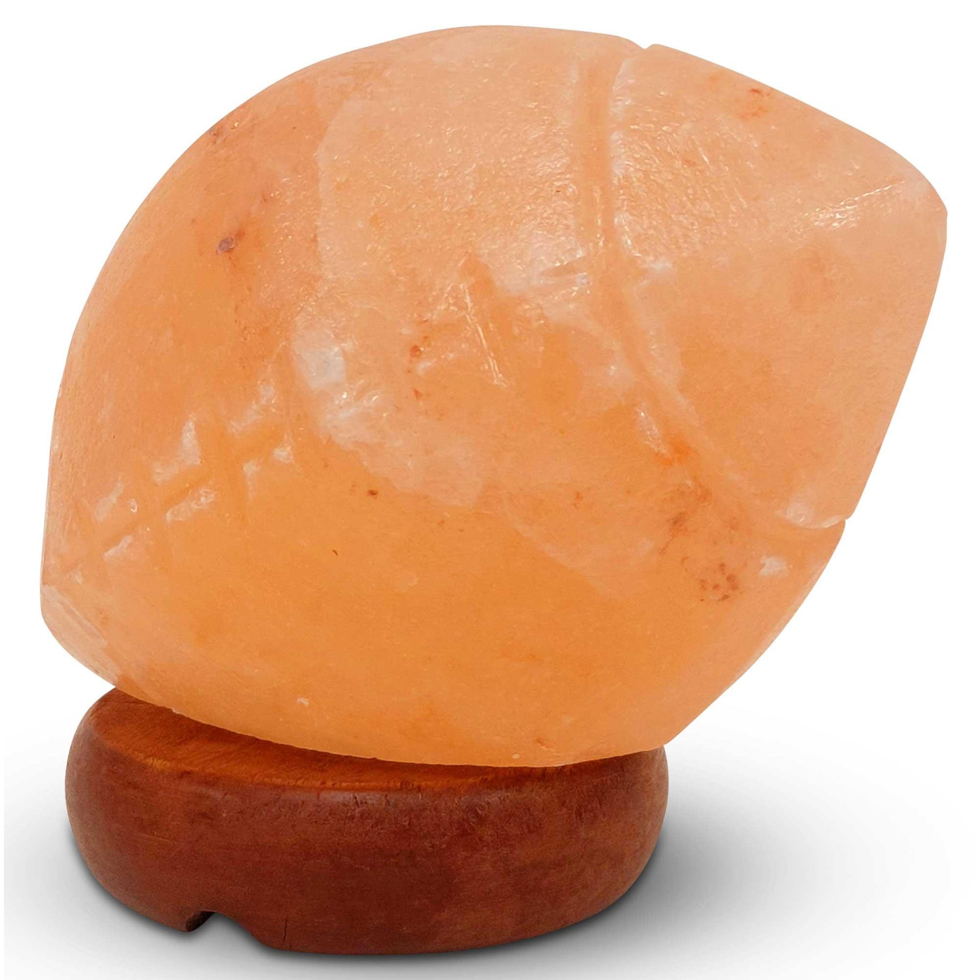 12V 12W Rugby Himalayan Pink Salt Lamp Carved Footy Rock Crystal Light Bulb On/Off - Mekamart Australia
