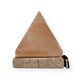 USB Himalayan Salt Lamp - Pyramid Triangle Carved Shape Pink Crystal Rock Light - Mekamart Australia
