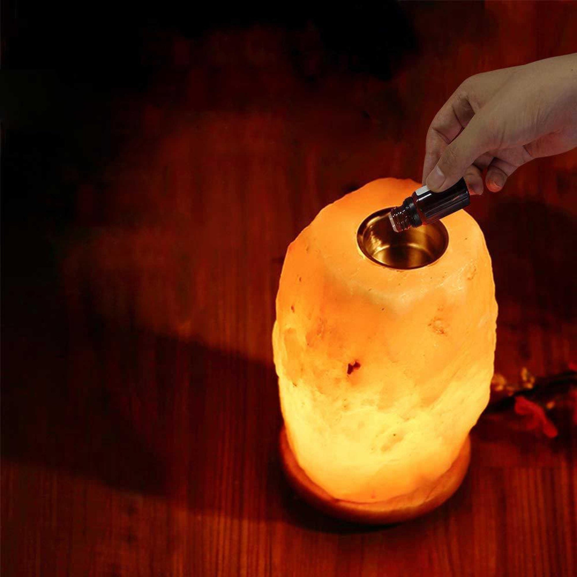 12V 12W 1-2kg Himalayan Pink Salt Diffuser Essential Oil Lamp Aromatherapy On/Off - Mekamart Australia