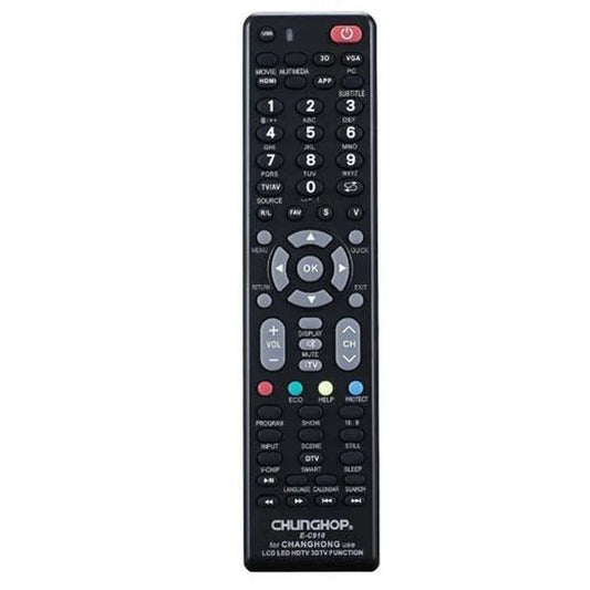 Chunghop Universal TV Remote Control Compatible with Changhong LCD Smart HD Plas - Mekamart Australia