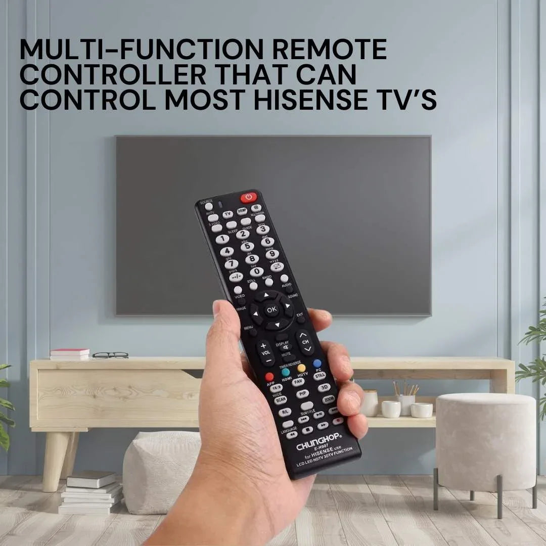Chunghop Universal TV Remote Control Compatible with Hisense LCD Smart HD Plasma - Mekamart Australia