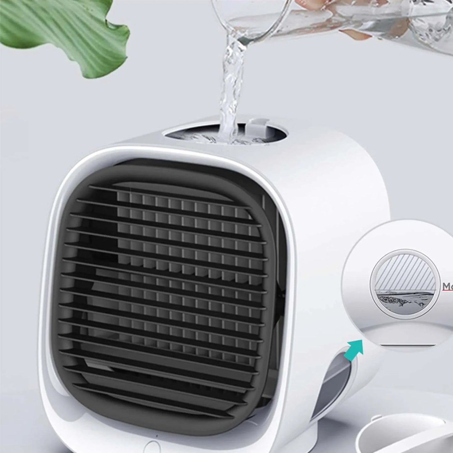 USB Mini Air Purifier - Portable Desktop Air Conditioner Cooling Fan With Water - Mekamart Australia
