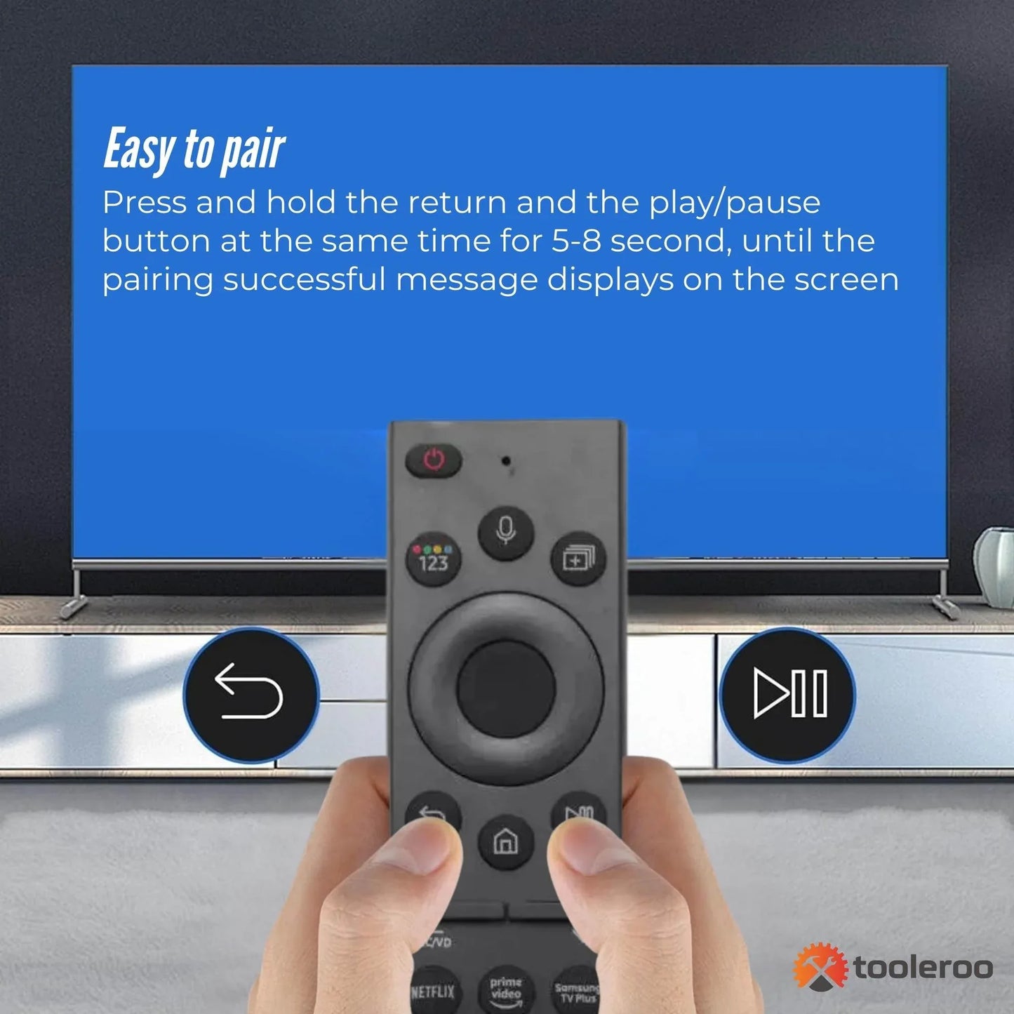 Tooleroo Smart TV Remote Control - Replacement For Samsung Voice BN59-01357F - Mekamart Australia