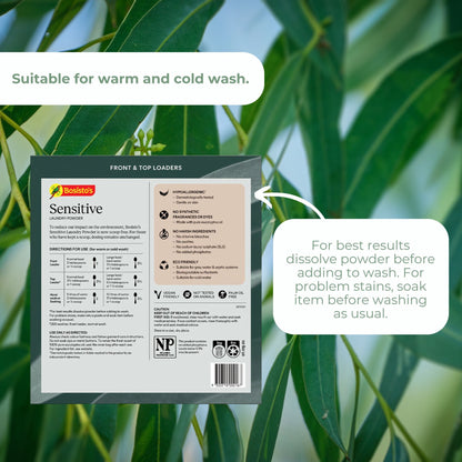 Bosisto's 6Kg Senstive Laundry Powder Refill - Eco Eucalyptus Washing Detergent