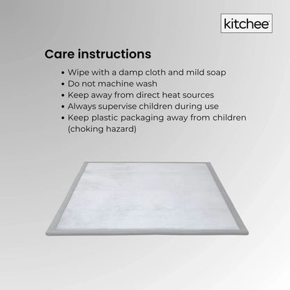 Kitchee Kids Foam Floor Play Mat 150x200cm – Padded Thick Soft Tatami Style Grey - Mekamart Australia