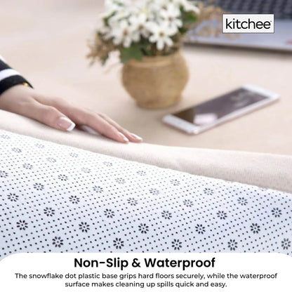 Kitchee Kids Foam Floor Play Mat 200x200cm – Padded Thick Soft Tatami Style Cream - Mekamart Australia