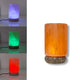 USB Colour Changing Salt Himalayan Lamp - Cylinder Shape Pink Rock LED Light - Mekamart Australia