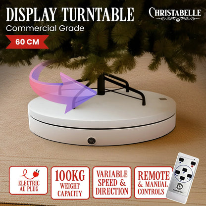 Christabelle 60cm 100kg Commercial-grade Electric Display Turntable Christmas - Mekamart Australia