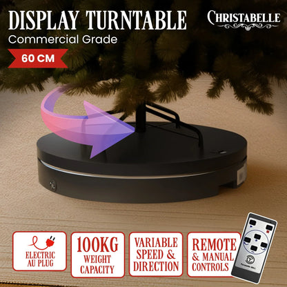 Christabelle 60cm 100kg Commercial-grade Electric Display Turntable - Mekamart Australia