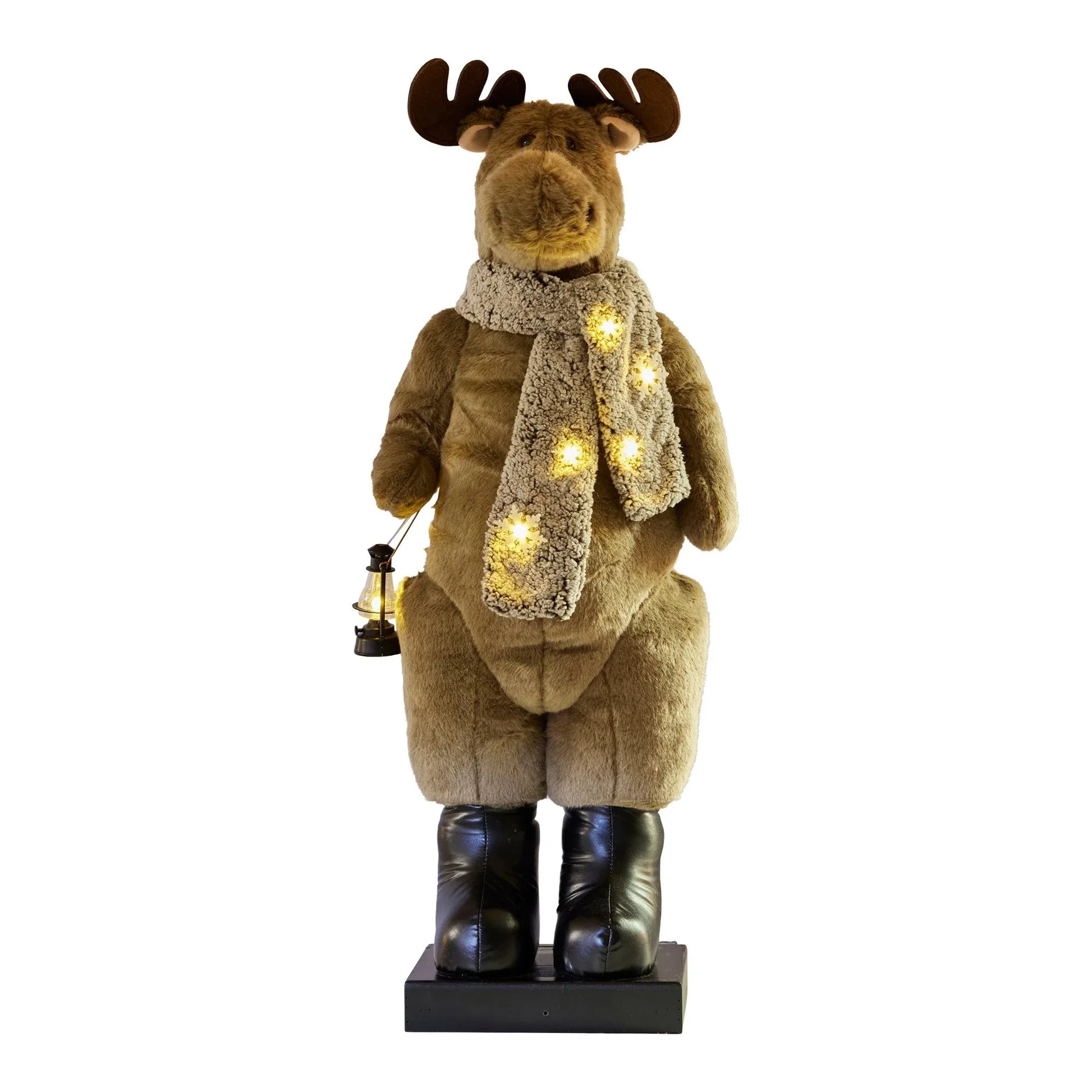 Christabelle 1.1m Musical LED Animated Christmas Moose Decoration Light-Up Lantern Ornament - Mekamart Australia
