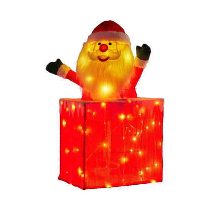 Christabelle 76cm Animated Santa In Chimney Christmas Tree Led Lights Ornament - Mekamart Australia
