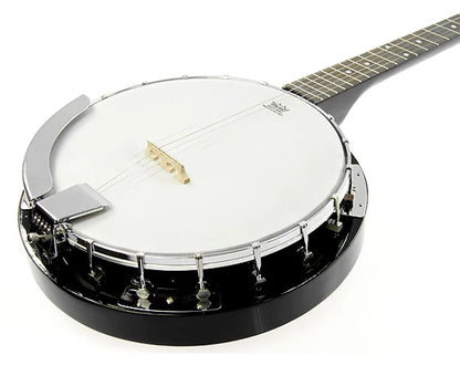 Karrera 5 String Resonator Banjo - Black - Mekamart Australia