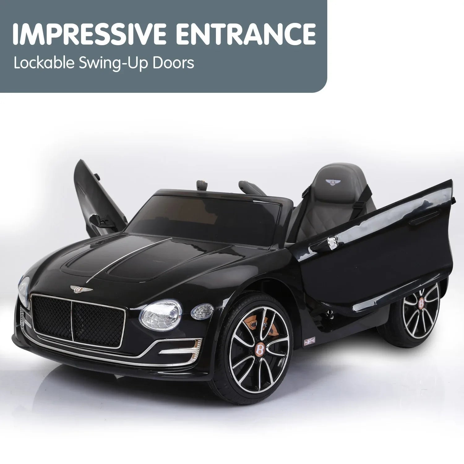 Kahuna Bentley Exp 12 Licensed Speed 6E Electric Kids Ride On Car Black - Mekamart Australia