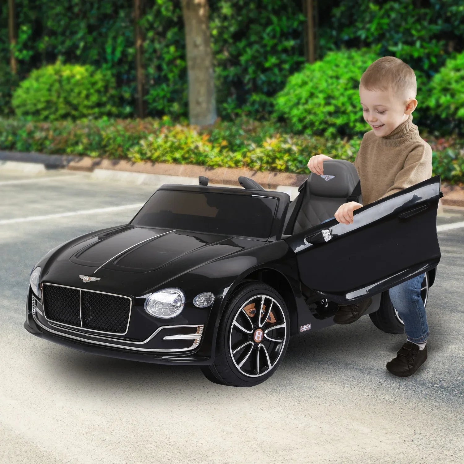 Kahuna Bentley Exp 12 Licensed Speed 6E Electric Kids Ride On Car Black - Mekamart Australia